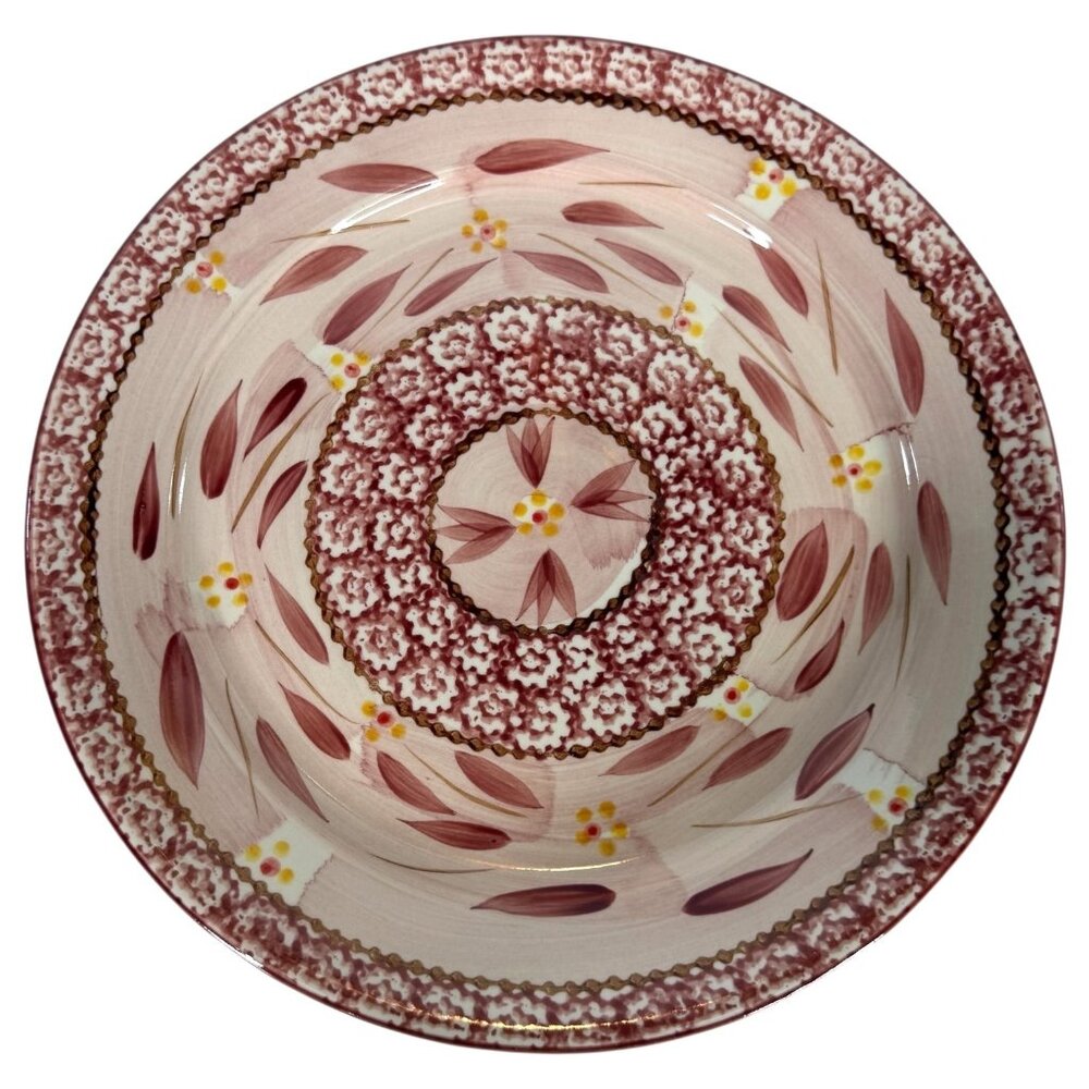 TempTations By Tara Old World Collection Cranberry Plate‎ Dinner 10" Red